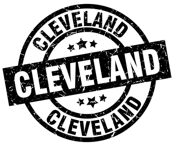 Cleveland černé kulaté razítko grunge — Stockový vektor