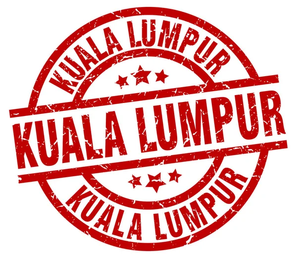 Kuala Lumpur rode ronde grunge stempel — Stockvector