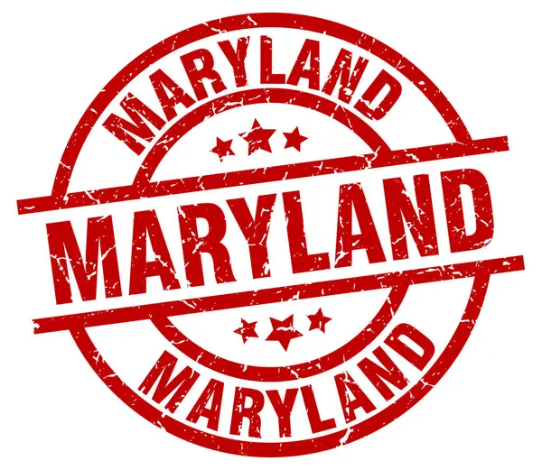 Maryland rode ronde grunge stempel — Stockvector