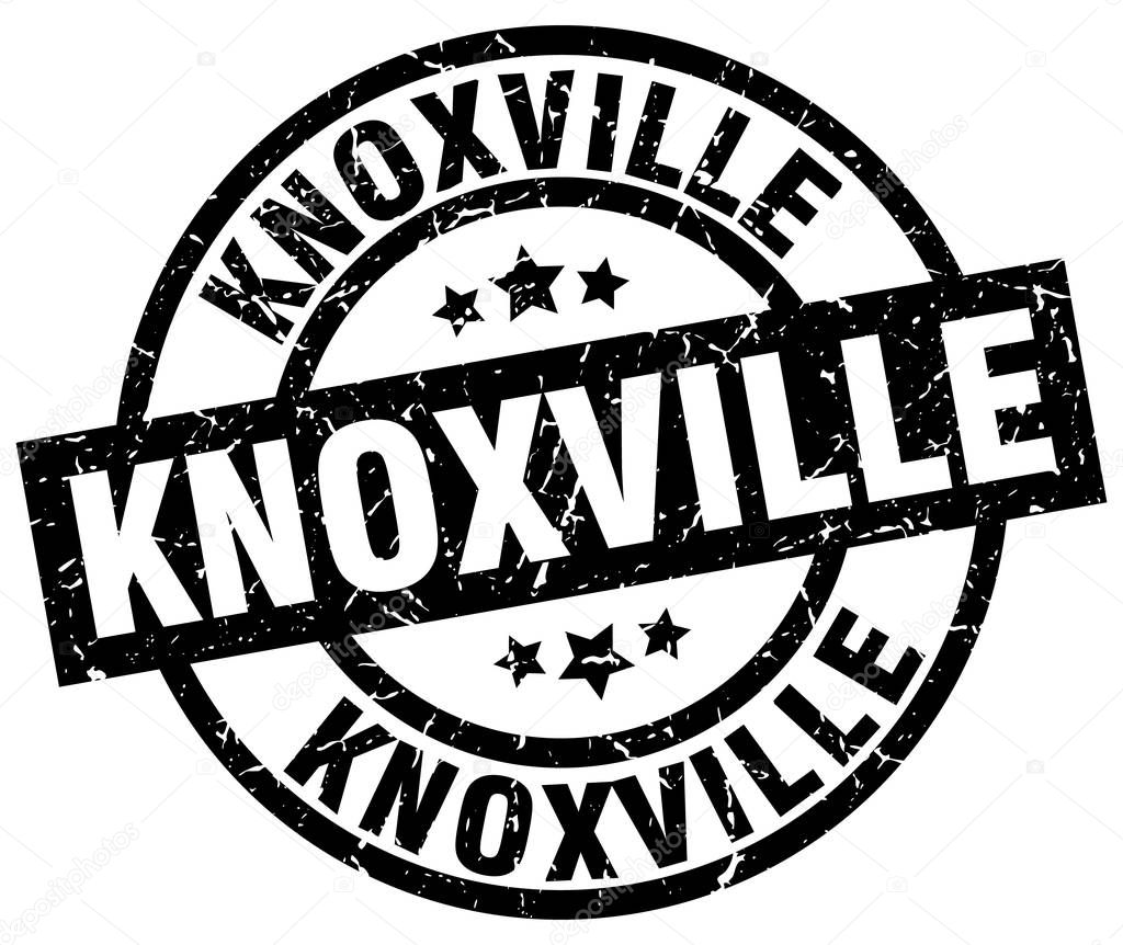 Knoxville black round grunge stamp