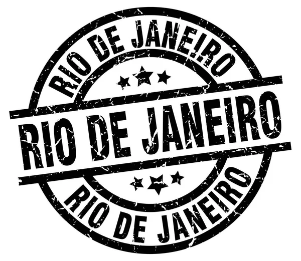 Carimbo de grunge redondo preto Rio de Janeiro —  Vetores de Stock