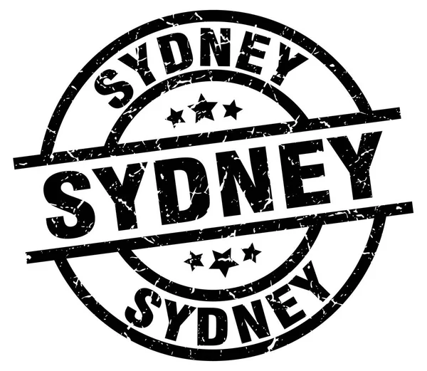 Чёрная гранж-марка Сиднея — стоковый вектор