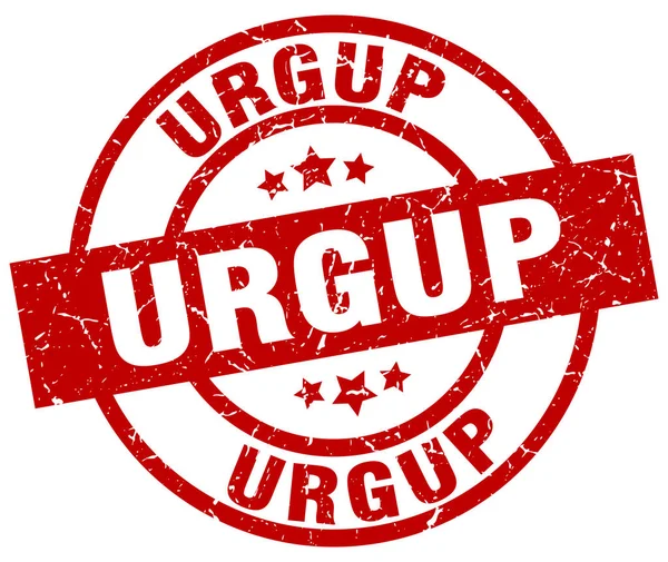 Urgup red round grunge stamp — Stock Vector