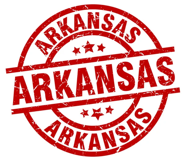 Arkansas piros kör a grunge-bélyeg — Stock Vector