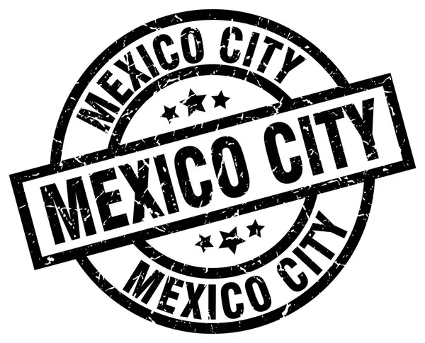 Mexico City timbre grunge rond noir — Image vectorielle