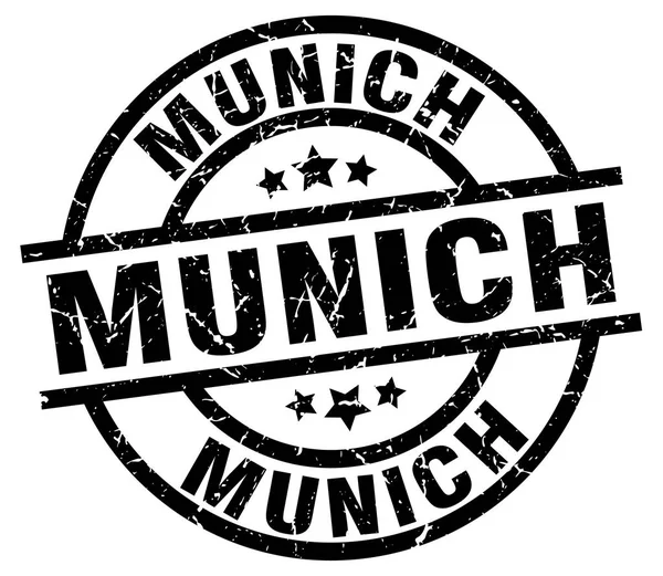 München Svart Rund grunge stämpel — Stock vektor