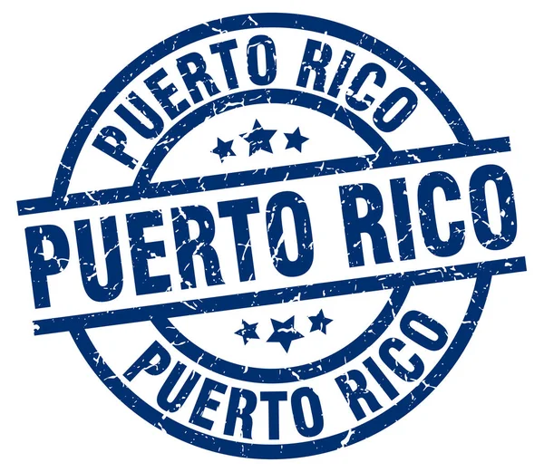 Porto Rico azul redondo selo grunge —  Vetores de Stock
