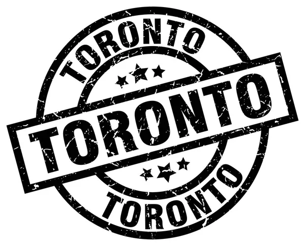 Toronto zwart ronde grunge stempel — Stockvector