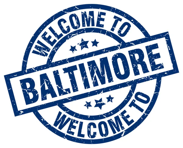 Bienvenido al sello azul de Baltimore — Archivo Imágenes Vectoriales