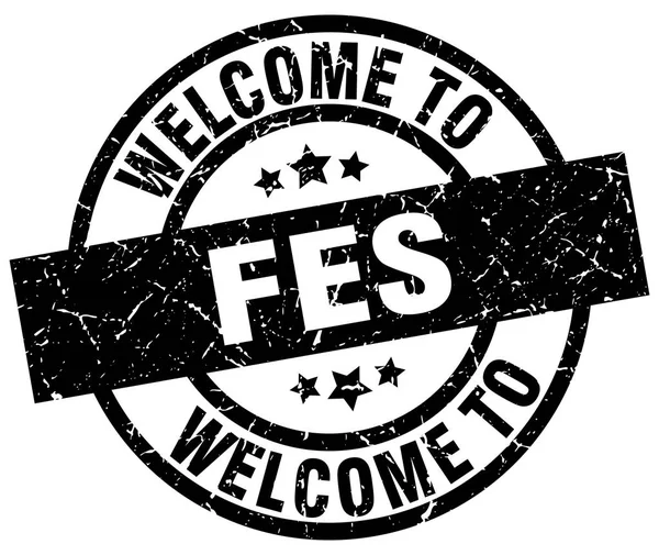 Welcome to Fes black stamp — стоковый вектор