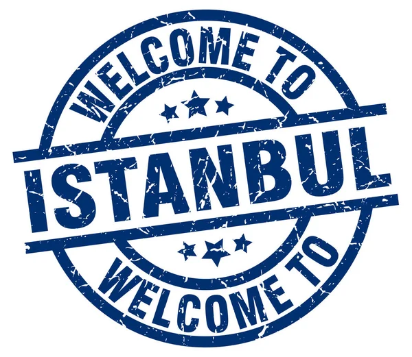 イスタンブール ブルー スタンプへようこそ — ストックベクタ