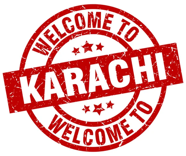 Добро пожаловать в Карачи — стоковый вектор