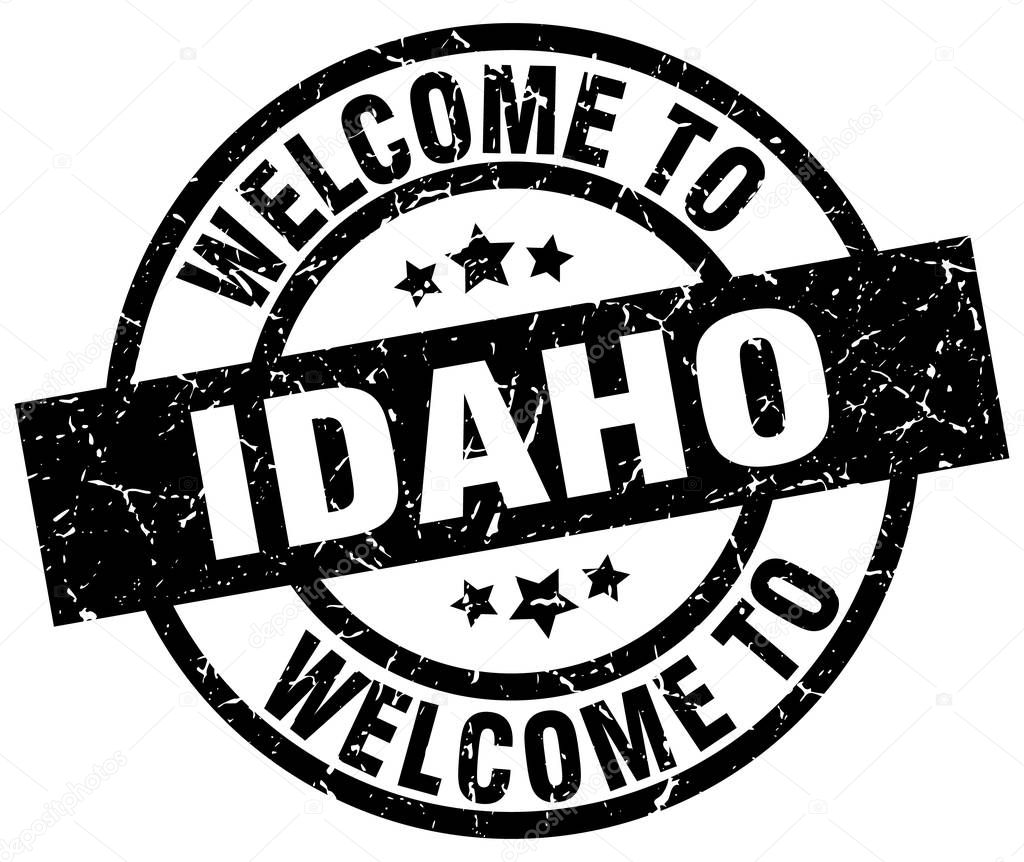 welcome to Idaho black stamp
