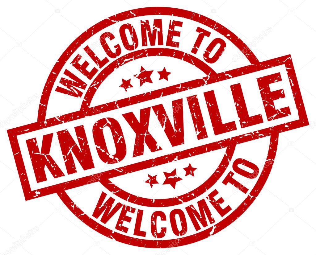 welcome to Knoxville red stamp