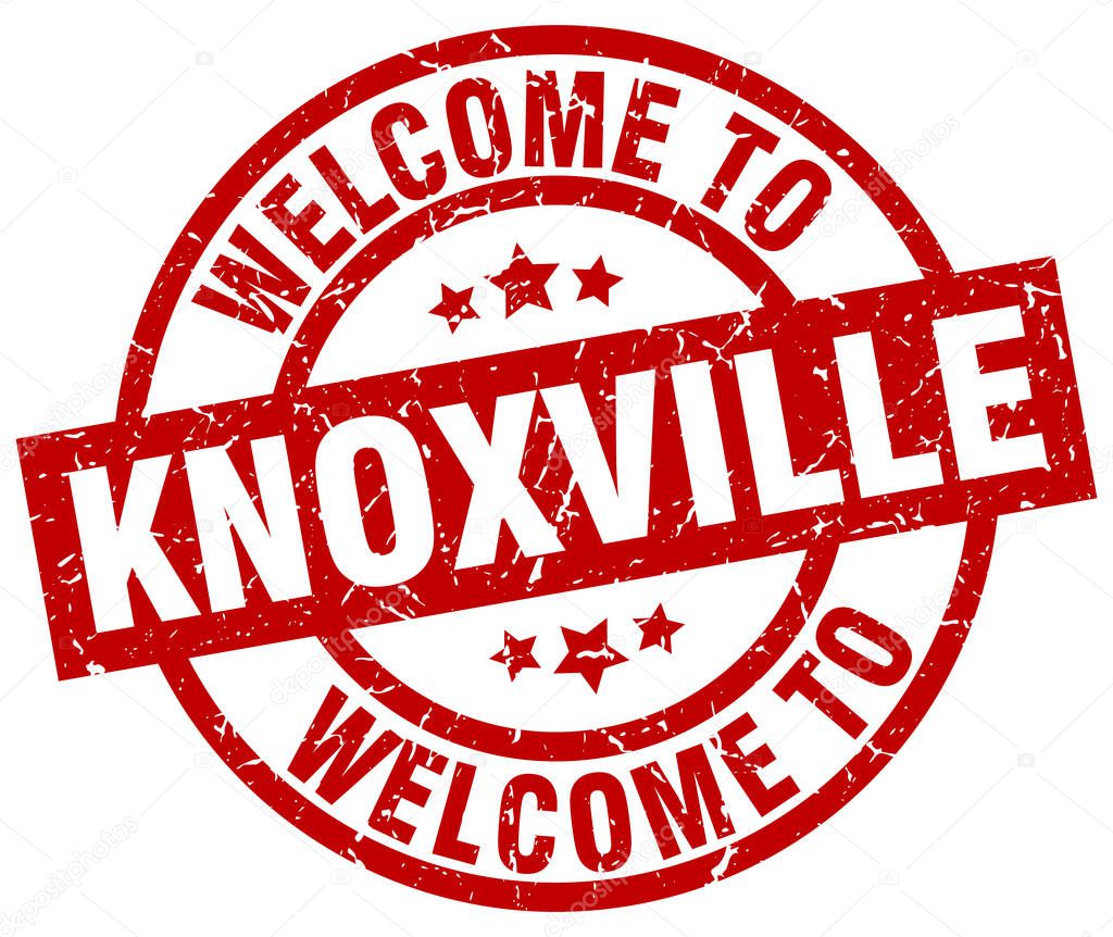 welcome to Knoxville red stamp