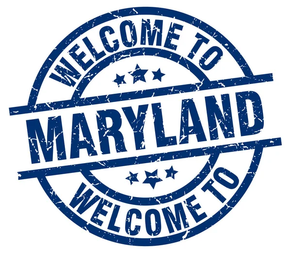 Bienvenido al sello azul de Maryland — Archivo Imágenes Vectoriales