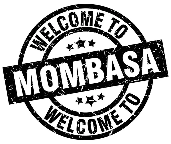 Mombasa siyah pul için hoş geldiniz — Stok Vektör