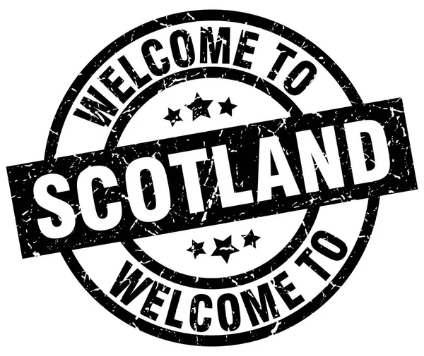 Bem-vindo ao selo preto da Escócia —  Vetores de Stock