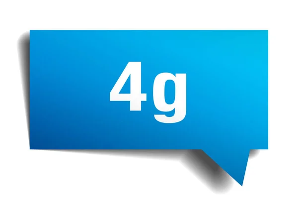 4g sininen 3d puhekupla — vektorikuva