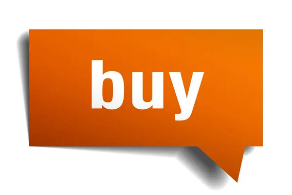 Prodám oranžové 3d bublin — Stockový vektor