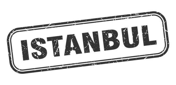 Znaczek z Istambułu. Istambuł czarny grunge izolowane znak — Wektor stockowy