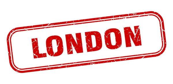 Carimbo de Londres. Londres grunge vermelho sinal isolado —  Vetores de Stock