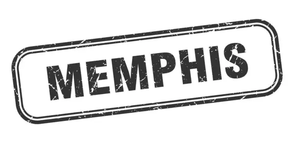 Sello de Memphis. Señal aislada de Grunge negro de Memphis — Vector de stock