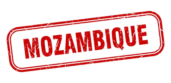 Sello de Mozambique. Mozambique grunge rojo signo aislado — Vector de stock