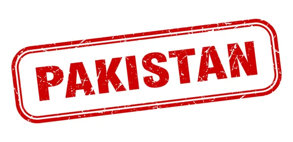 巴基斯坦邮票。 巴基斯坦红发牢骚孤立标志 — 图库矢量图片