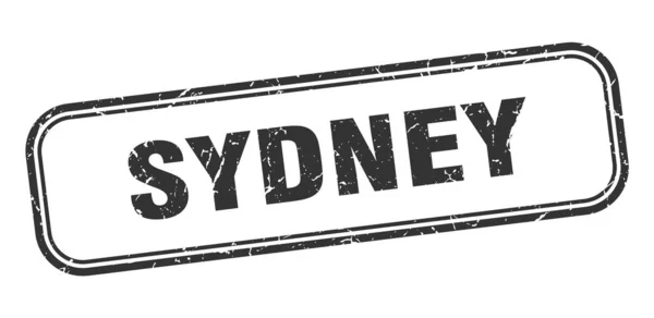 Sydney bélyegző. Sydney fekete grunge izolált jel — Stock Vector
