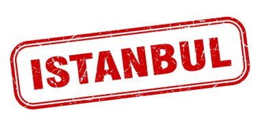 Istanbul stamp. Istanbul red grunge isolated sign