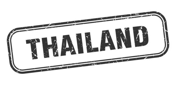 Tajlandzki znaczek. Tajlandia czarny grunge pojedynczy znak — Wektor stockowy