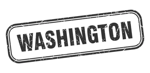 Washingtonská známka. Washington Black Grunge izolované znamení — Stockový vektor