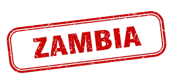 Zambie razítko. Zambie červená grunge izolované znamení — Stockový vektor