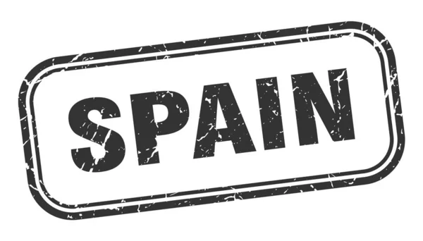 Spain stamp. Spain black grunge isolated sign — Stock Vector