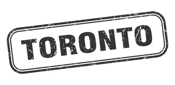 Toronto stempel. Toronto zwarte grunge geïsoleerd teken — Stockvector