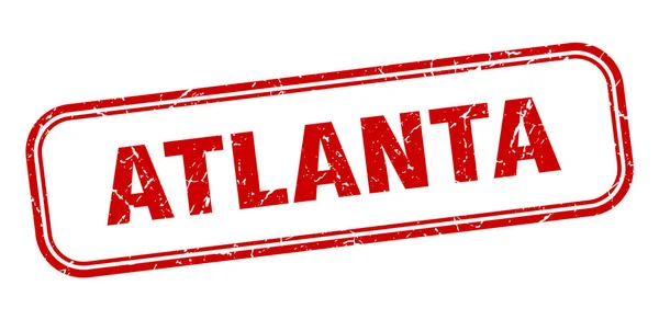 Sello de Atlanta. Atlanta grunge rojo signo aislado — Archivo Imágenes Vectoriales