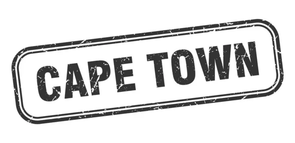 Sello de Ciudad del Cabo. Ciudad del Cabo grunge negro signo aislado — Archivo Imágenes Vectoriales
