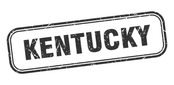 Kentucky stempel. Kentucky zwarte grunge geïsoleerd teken — Stockvector