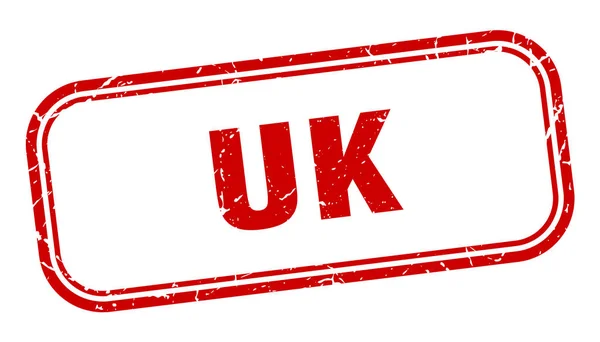 Sello del Reino Unido. uk grunge rojo signo aislado — Vector de stock