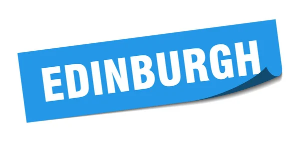 Edinburgh-Sticker. edinburgh blue square schäler schild — Stockvektor