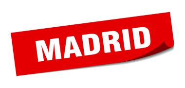Madrid çıkartması. Madrid kırmızı kare aynasızı işareti
