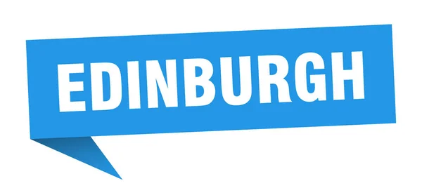 Edinburgh-Sticker. blaues Hinweisschild edinburgh — Stockvektor