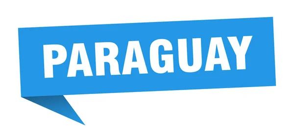 Pegatina de Paraguay. Señal de marcador azul Paraguay — Vector de stock