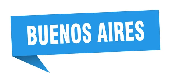 Adesivo Buenos Aires. Indicatore blu Buenos Aires segno puntatore — Vettoriale Stock