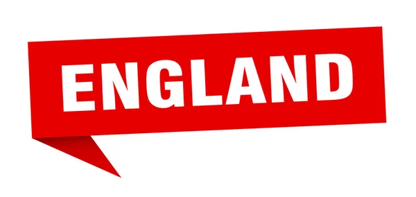 England sticker. Red England signpost pointer sign — Stock Vector