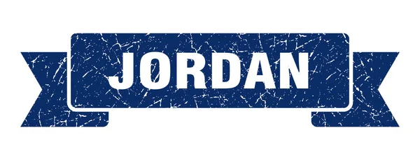 Ruban Jordan. Blue Jordan Grunge bande signe — Image vectorielle