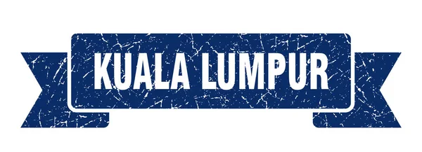 Fita de Kuala Lumpur. Azul Kuala Lumpur grunge banda sinal —  Vetores de Stock