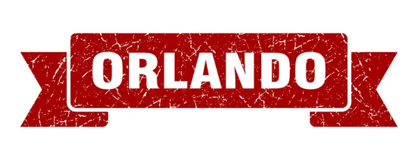 Cinta de Orlando. Red Orlando signo de banda grunge — Archivo Imágenes Vectoriales