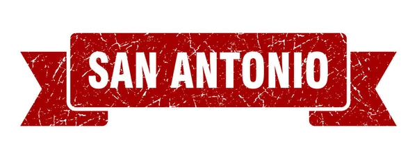 San Antonio stuha. Red San Antonio Grunge band sign — Stockový vektor